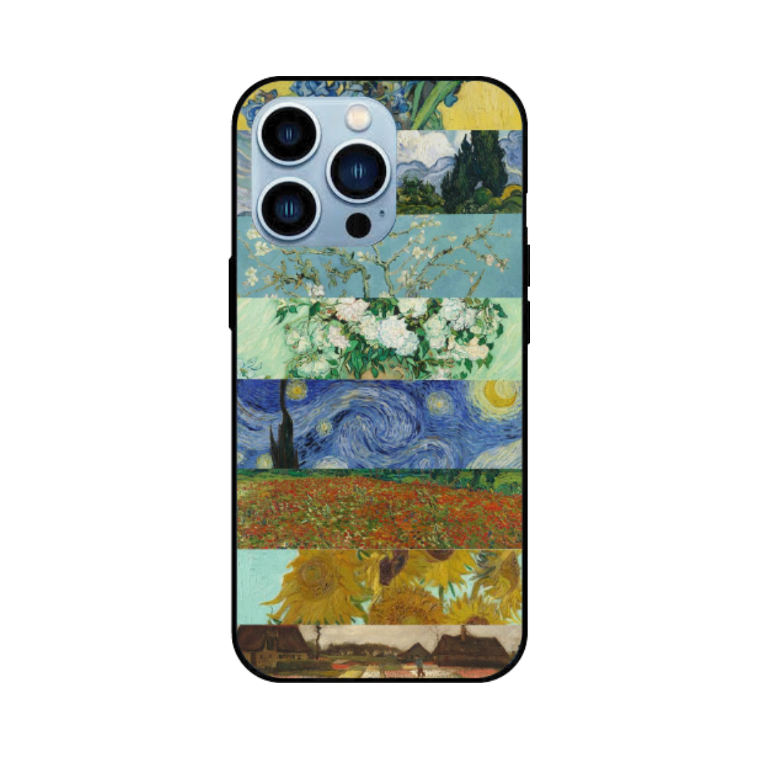 iPhone 13 Pro Max Case – Premium Artistic Phone Cover (Metal Glass Finish) – ‘The Canvas of Time’ by Libaadah