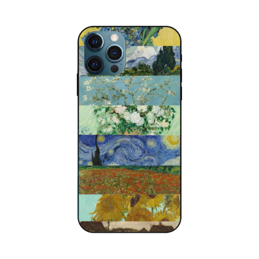 iPhone 12 Pro Max Case – Premium Artistic Phone Cover (Metal Glass Finish) – ‘The Canvas of Time' by Libaadah