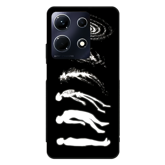 Infinix Note 30 Case – Premium Artistic Phone Cover (Metal Glass Finish) – ‘Stars Made of Endings’ by Libaadah