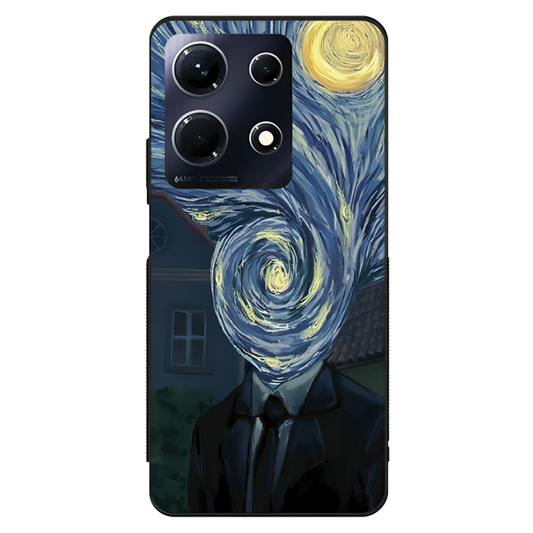 Infinix Note 30 Case – Premium Artistic Phone Cover (Metal Glass Finish) – ‘Thoughts Full of Starry Sky’ by Libaadah