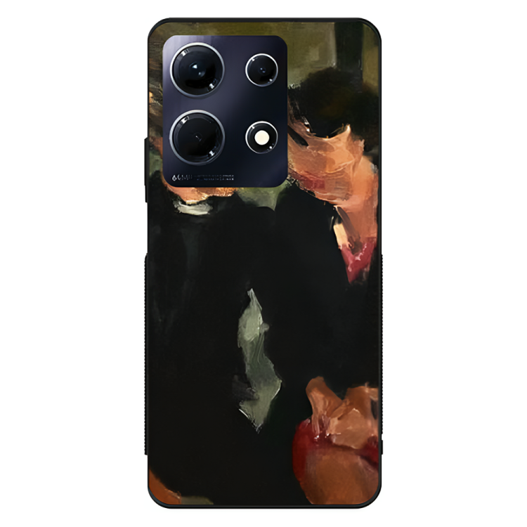 Infinix Note 30 Case – Premium Artistic Phone Cover (Metal Glass Finish) – ‘The Melancholy of Happy Hours’ by Libaadah