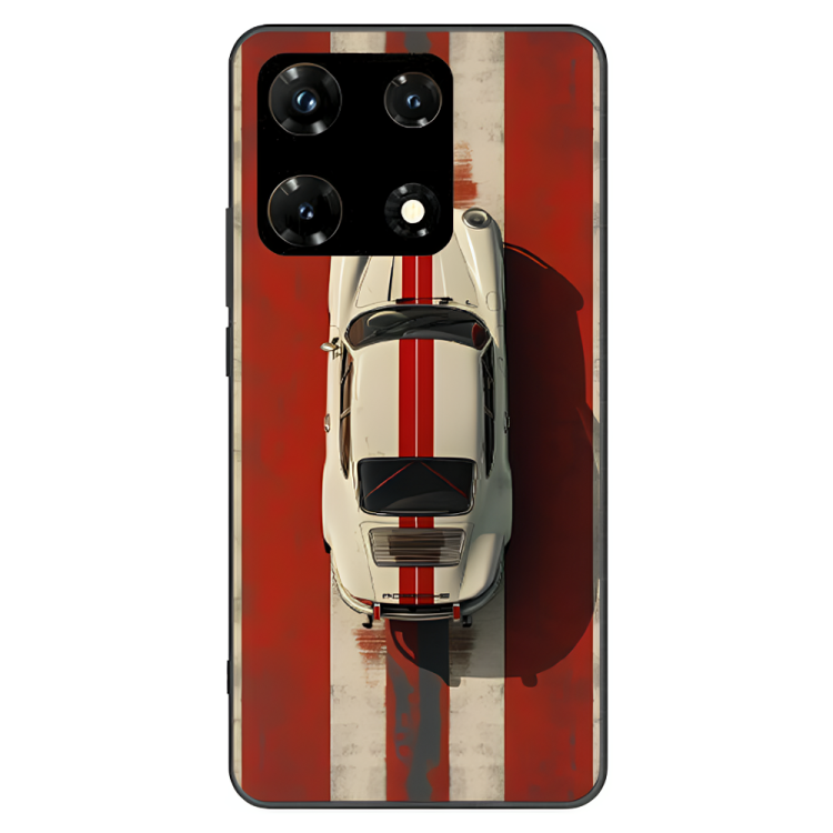 Infinix Note 30 Pro Case – Premium Artistic Phone Cover (Metal Glass Finish) – ‘Red Stripes of Freedom’ by Libaadah