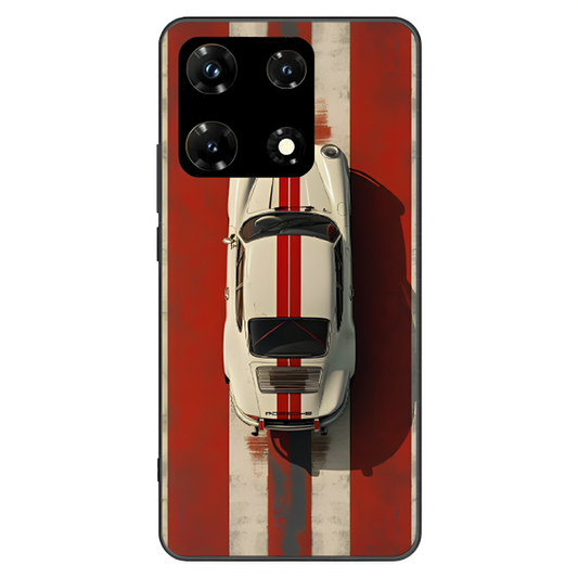 Infinix Note 30 Pro Case – Premium Artistic Phone Cover (Metal Glass Finish) – ‘Red Stripes of Freedom’ by Libaadah
