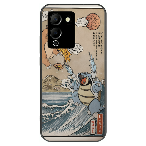 Infinix Note 12 Case – Premium Artistic Phone Cover (Metal Glass Finish) – ‘The Great Wave of Kanto’ by Libaadah