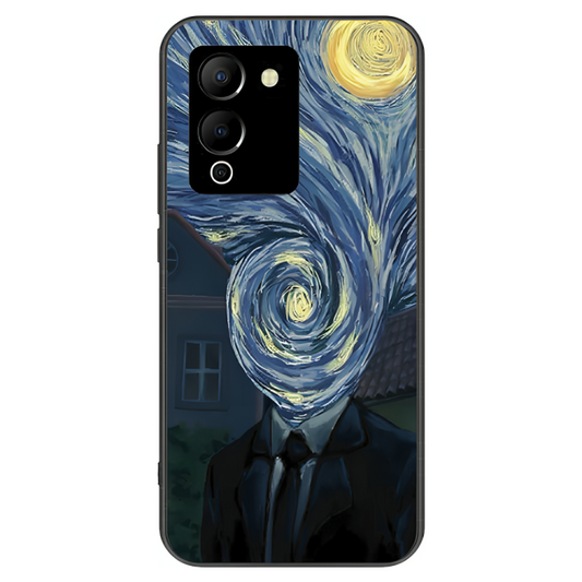 Infinix Note 12 Case – Premium Artistic Phone Cover (Metal Glass Finish) – ‘Thoughts Full of Starry Sky’ by Libaadah