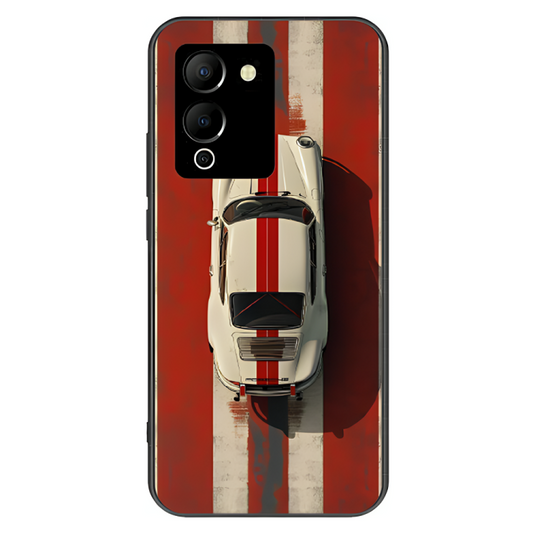 Infinix Note 12 Case – Premium Artistic Phone Cover (Metal Glass Finish) – ‘Red Stripes of Freedom' by Libaadah