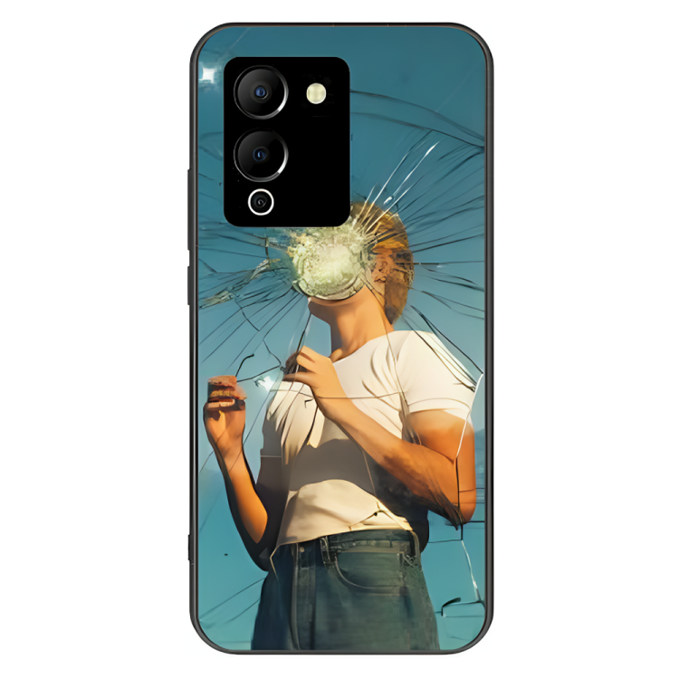 Infinix Note 12 Case – Premium Artistic Phone Cover (Metal Glass Finish) – ‘What's Left in Broken Glass’ by Libaadah
