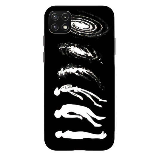 Samsung Galaxy A22 4G Case – Premium Artistic Phone Cover (Metal Glass Finish) – ‘Stars Made of Endings’ by Libaadah