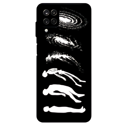 Samsung Galaxy A22 5G Case – Premium Artistic Phone Cover (Metal Glass Finish) – ‘Stars Made of Endings’ by Libaadah