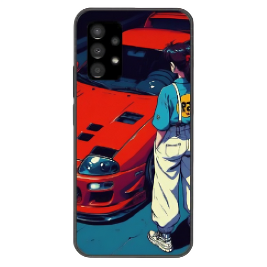 Samsung Galaxy A33 Case – Premium Artistic Phone Cover (Metal Glass Finish) – ‘Tomorrow Wears Yesterday’s Face’ by Libaadah