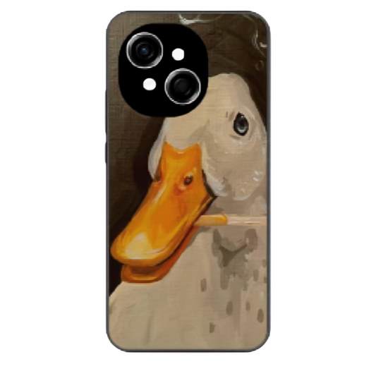 Tecno Spark Go 1 Case – Premium Artistic Phone Cover (Metal Glass Finish) – ‘An Existential Duck’ by Libadah
