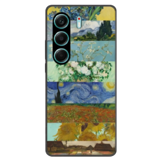 Tecno Camon 40 Pro Case – Premium Artistic Phone Cover (Metal Glass Finish) – ‘The Canvas of Time’ by Libadah