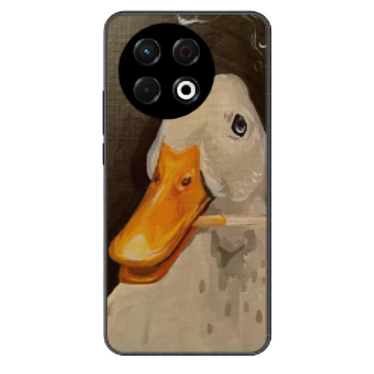 Tecno Spark 30C Case – Premium Artistic Phone Cover (Metal Glass Finish) – ‘An Existential Duck’ by Libadah