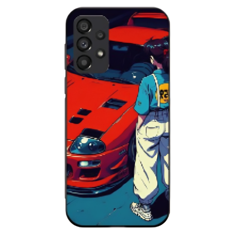 Samsung Galaxy A13 Case – Premium Artistic Phone Cover (Metal Glass Finish) – ‘Tomorrow Wears Yesterday’s Face’ by Libaadah