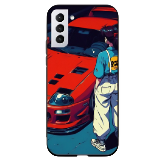 Samsung Galaxy S22 Case – Premium Artistic Phone Cover (Metal Glass Finish) – ‘Tomorrow Wears Yesterday’s Face’ by Libaadah