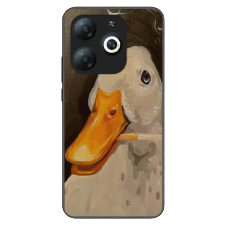 Tecno Spark 20C Case – Premium Artistic Phone Cover (Metal Glass Finish) – ‘An Existential Duck’ by Libadah