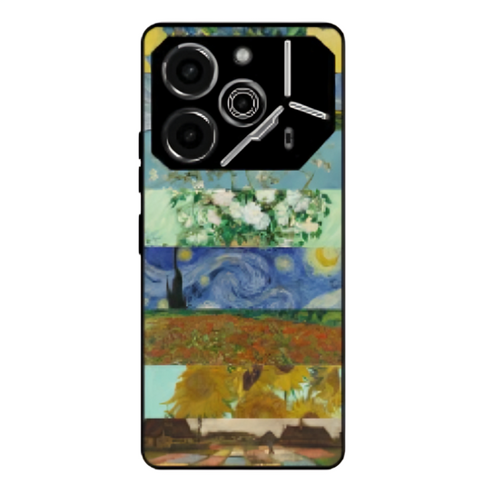 Tecno Pova 6 Case – Premium Artistic Phone Cover (Metal Glass Finish) – ‘The Canvas of Time’ by Libadah