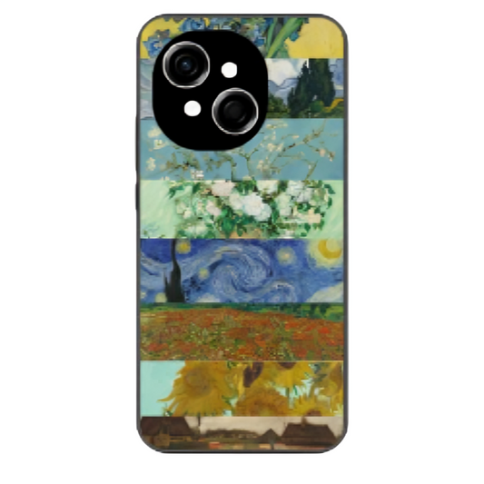 Tecno Spark Go 1 Case – Premium Artistic Phone Cover (Metal Glass Finish) – ‘The Canvas of Time’ by Libadah