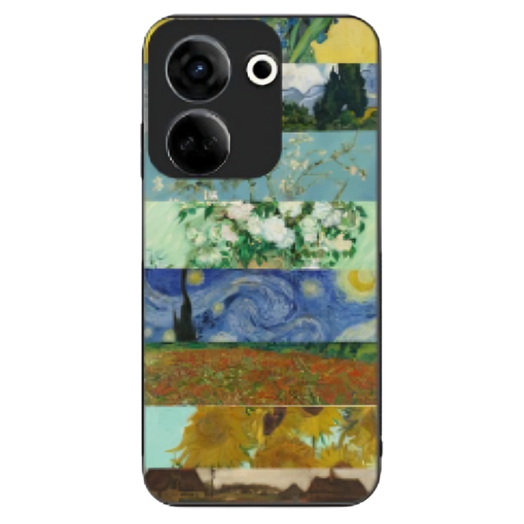 Tecno Camon 20 Case – Premium Artistic Phone Cover (Metal Glass Finish) – ‘The Canvas of Time’ by Libadah