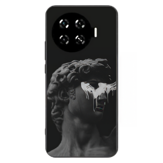Tecno Spark 20 Pro + Case – Premium Artistic Phone Cover (Metal Glass Finish) – ‘Even Statues Bleed’ by Libadah