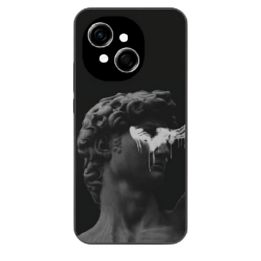 Tecno Spark Go 1 Case – Premium Artistic Phone Cover (Metal Glass Finish) – ‘Even Statues Bleed’ by Libadah