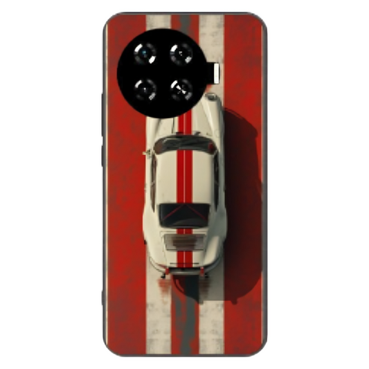 Tecno Spark 20 Pro + Case – Premium Artistic Phone Cover (Metal Glass Finish) – ‘Red Stripes of Freedom’ by Libadah