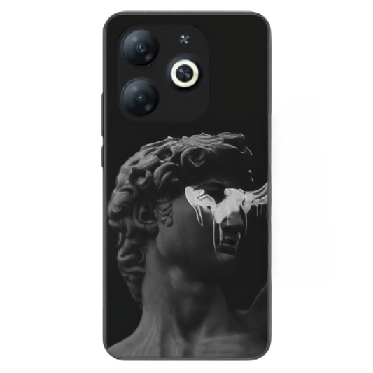 Tecno Spark 20C Case – Premium Artistic Phone Cover (Metal Glass Finish) – ‘Even Statues Bleed’ by Libadah