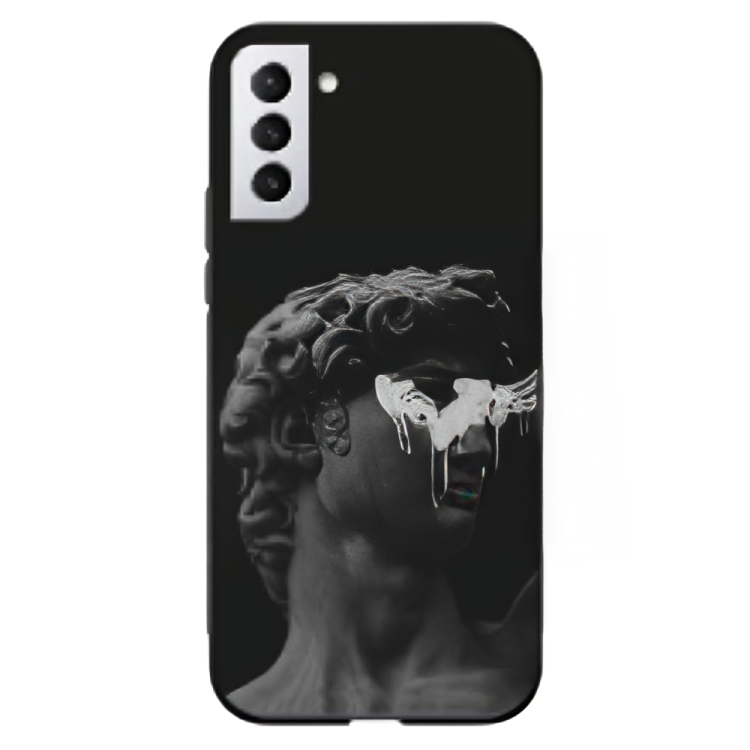 Samsung Galaxy S22 Case – Premium Artistic Phone Cover (Metal Glass Finish) – ‘Even Statues Bleed’ by Libaadah