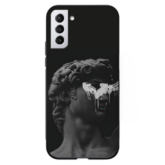 Samsung Galaxy S22 Case – Premium Artistic Phone Cover (Metal Glass Finish) – ‘Even Statues Bleed’ by Libaadah