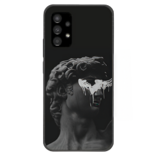 Samsung Galaxy A33 Case – Premium Artistic Phone Cover (Metal Glass Finish) – ‘Even Statues Bleed’ by Libaadah
