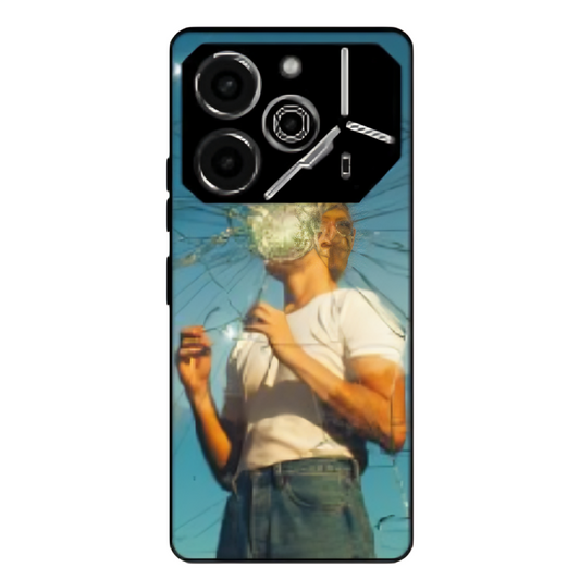 Tecno Pova 6 Neo Case – Premium Artistic Phone Cover (Metal Glass Finish) – ‘What's Left in Broken Glass’ by Libadah