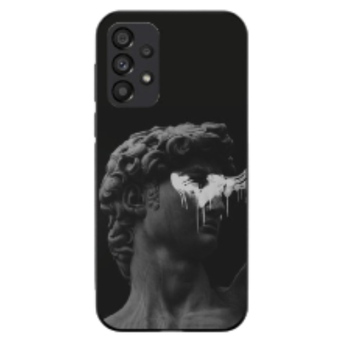 Samsung Galaxy A13 Case – Premium Artistic Phone Cover (Metal Glass Finish) – ‘Even Statues Bleed’ by Libaadah