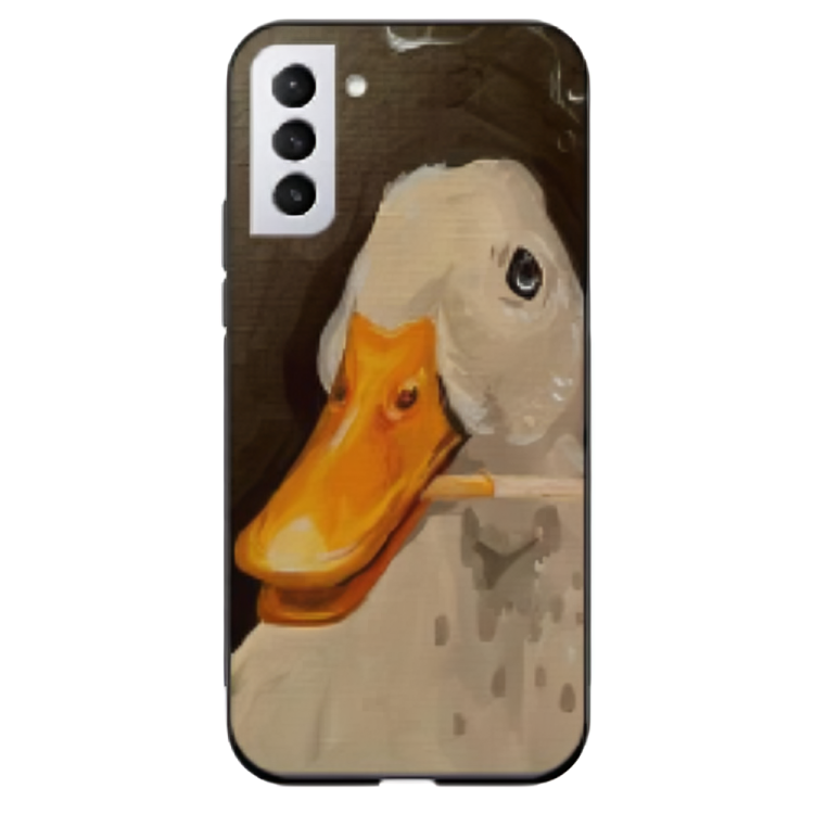 Samsung Galaxy S23 Case – Premium Artistic Phone Cover (Metal Glass Finish) – ‘An Existential Duck' by Libaadah