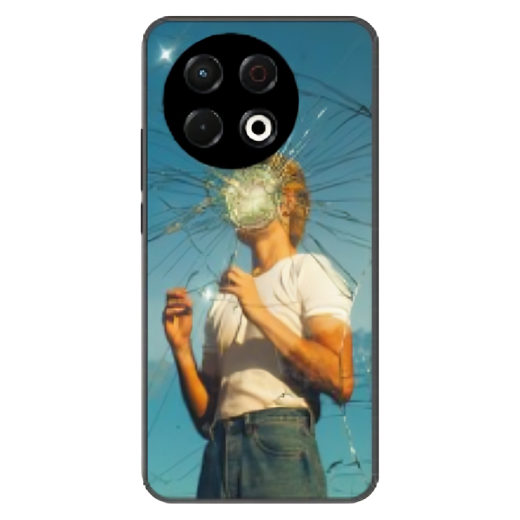 Tecno Spark 30 Pro Case – Premium Artistic Phone Cover (Metal Glass Finish) – ‘What's Left in Broken Glass’ by Libadah