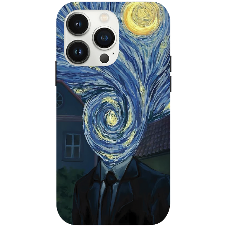 iPhone 16 Pro Case – Premium Artistic Phone Cover (Metal Glass Finish) – ‘Thoughts Full of Starry Sky’ by Libaadah