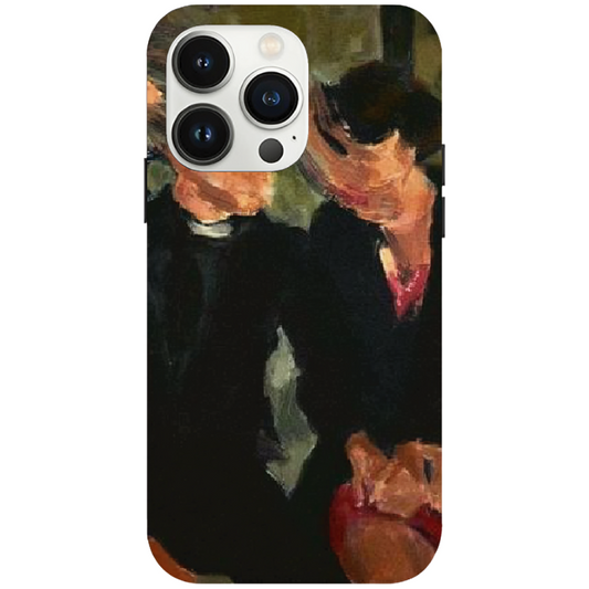 iPhone 16 Pro Case – Premium Artistic Phone Cover (Metal Glass Finish) – ‘The Melancholy of Happy Hours’ by Libaadah