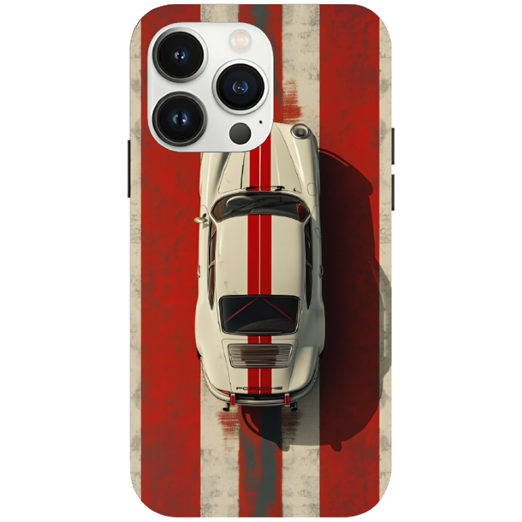 iPhone 16 Pro Case – Premium Artistic Phone Cover (Metal Glass Finish) – ‘Red Stripes of Freedom’ by Libaadah