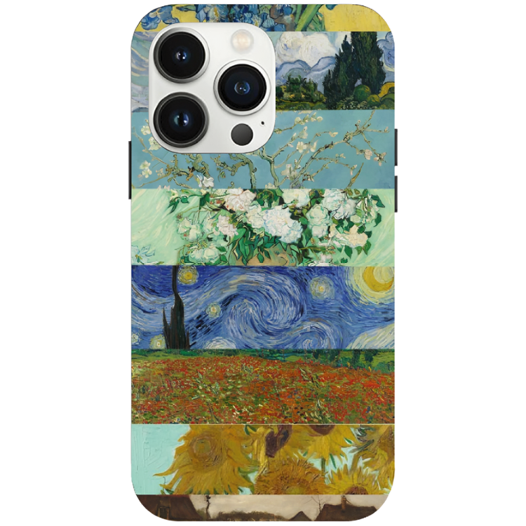 iPhone 16 Pro Max Case – Premium Artistic Phone Cover (Metal Glass Finish) – ‘The Canvas of Time’ by Libaadah