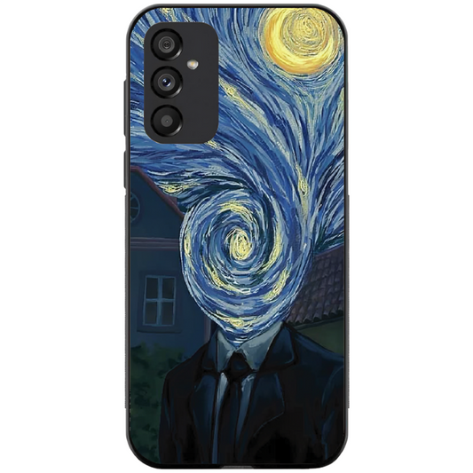 Samsung Galaxy S24 Case – Premium Artistic Phone Cover (Metal Glass Finish) – ‘Thoughts Full of Starry Sky’ by Libaadah