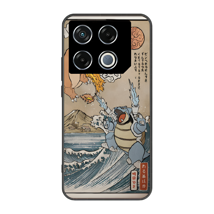 Infinix GT 20 Case – Premium Artistic Phone Cover (Metal Glass Finish) – ‘The Great Wave of Kanto’ by Libaadah