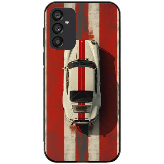 Samsung Galaxy S24 Case – Premium Artistic Phone Cover (Metal Glass Finish) – ‘Red Stripes of Freedom’ by Libaadah