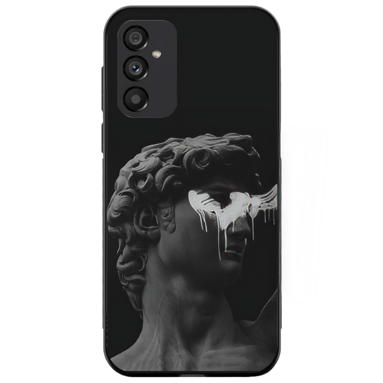 Samsung Galaxy S24 Case – Premium Artistic Phone Cover (Metal Glass Finish) – ‘Even Statues Bleed’ by Libaadah