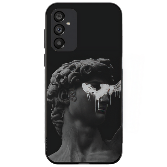 Samsung Galaxy S24 Case – Premium Artistic Phone Cover (Metal Glass Finish) – ‘Even Statues Bleed’ by Libaadah