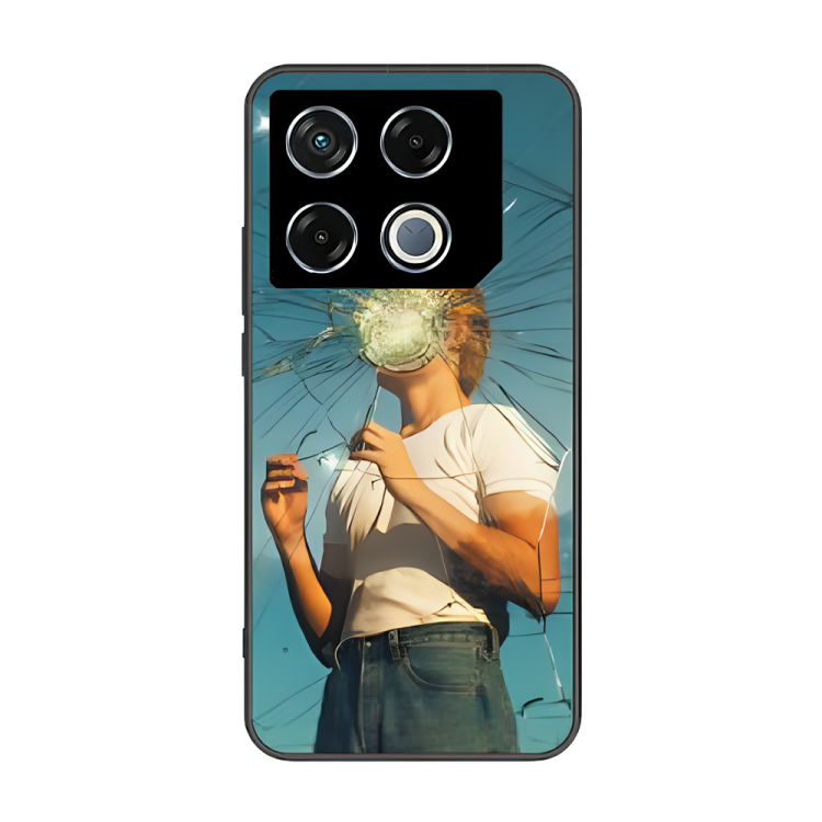 Infinix GT 20 Case – Premium Artistic Phone Cover (Metal Glass Finish) – ‘What's Left in Broken Glass’ by Libaadah