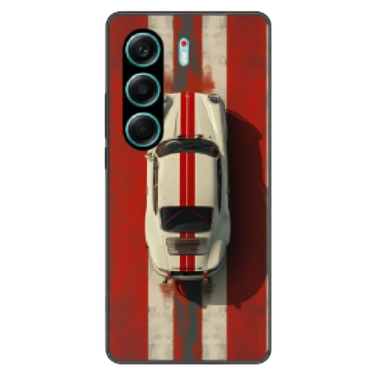 Tecno Camon 40 Pro Case – Premium Artistic Phone Cover (Metal Glass Finish) – ‘Red Stripes of Freedom’ by Libadah