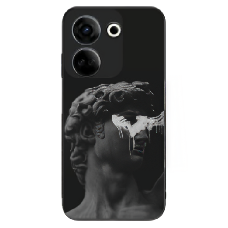 Tecno Camon 20 Pro Case – Premium Artistic Phone Cover (Metal Glass Finish) – ‘Even Statues Bleed’ by Libadah