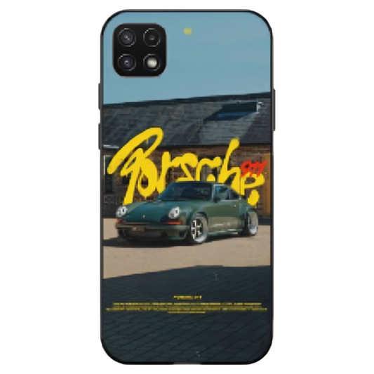 Samsung Galaxy A22 4G Case – Premium Artistic Phone Cover (Metal Glass Finish) – ‘The Future of Yesterday’ by Libaadah