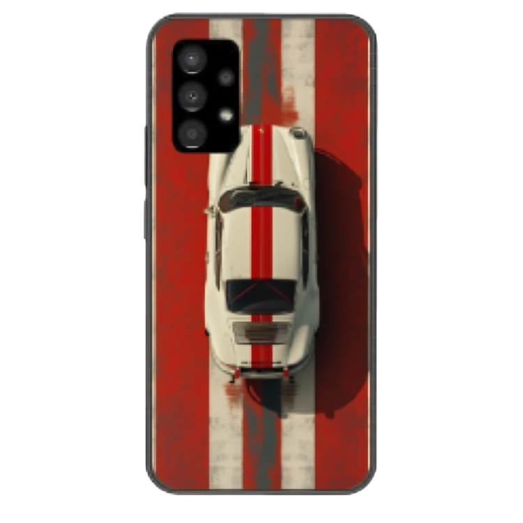 Samsung Galaxy A33 Case – Premium Artistic Phone Cover (Metal Glass Finish) – ‘Red Stripes of Freedom’ by Libaadah