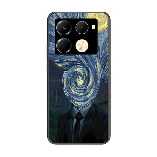 Infinix Note 40 Pro Case – Premium Artistic Phone Cover (Metal Glass Finish) – ‘Thoughts Full of Starry Sky’ by Libaadah