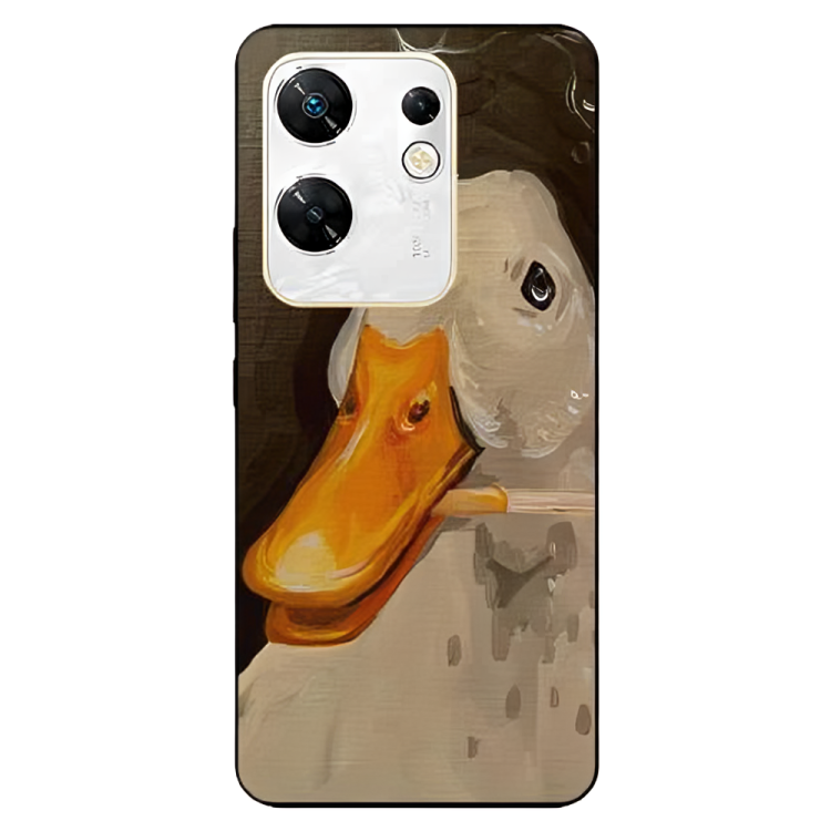 Infinix Zero 30 Case – Premium Artistic Phone Cover (Metal Glass Finish) – ‘An Existential Duck’ by Libaadah
